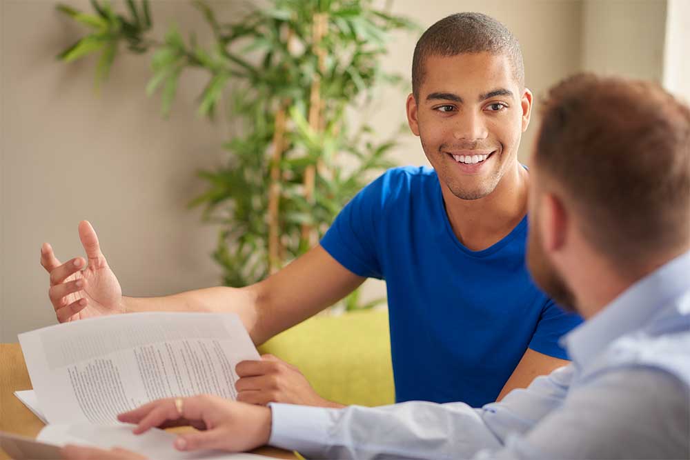 Young Adult Male Therapy